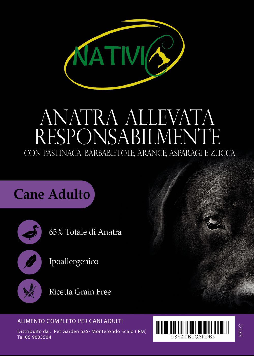 Nativic Superfood Anatra per tutte le taglie