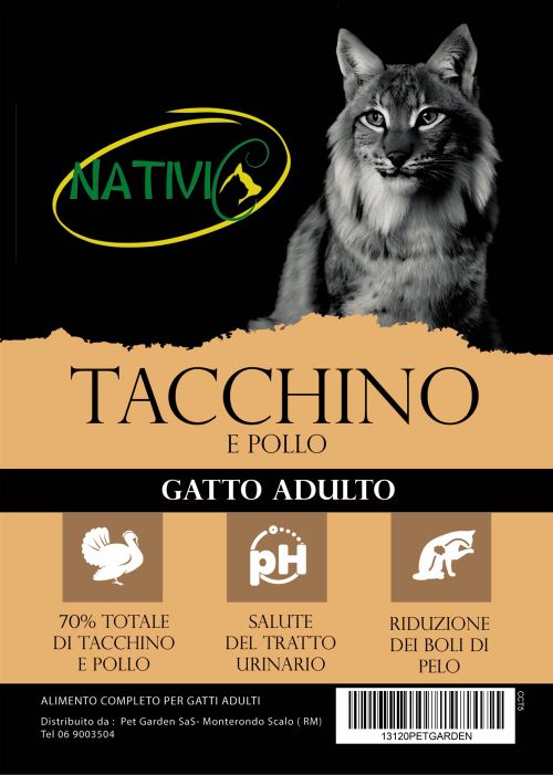 Nativic Grain Free gatto Adulto Tacchino e Pollo