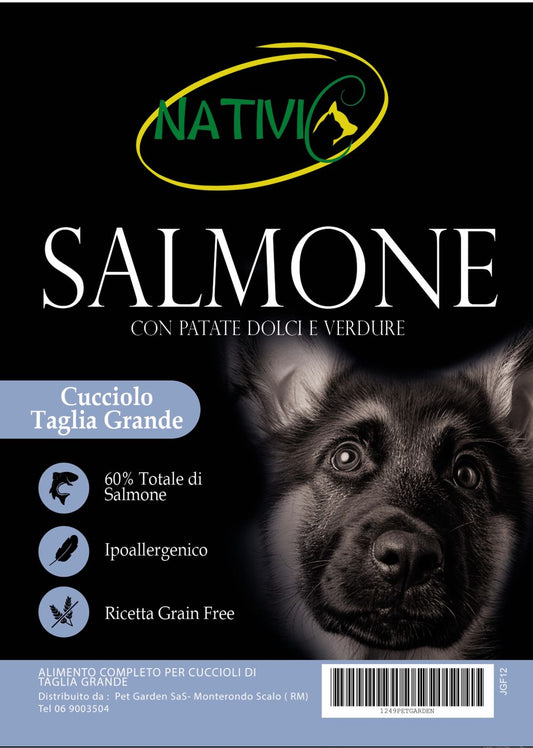 Nativic Salmone Grain Free Cucciolo Taglia Grande