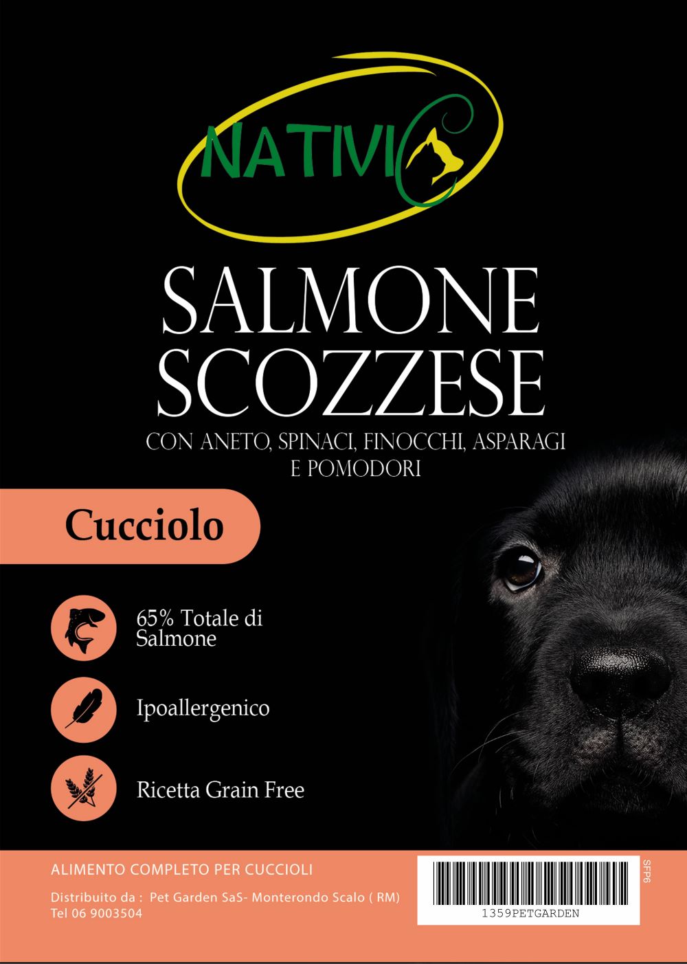 Nativic Superfood Cucciolo Salmone per tutte le taglie