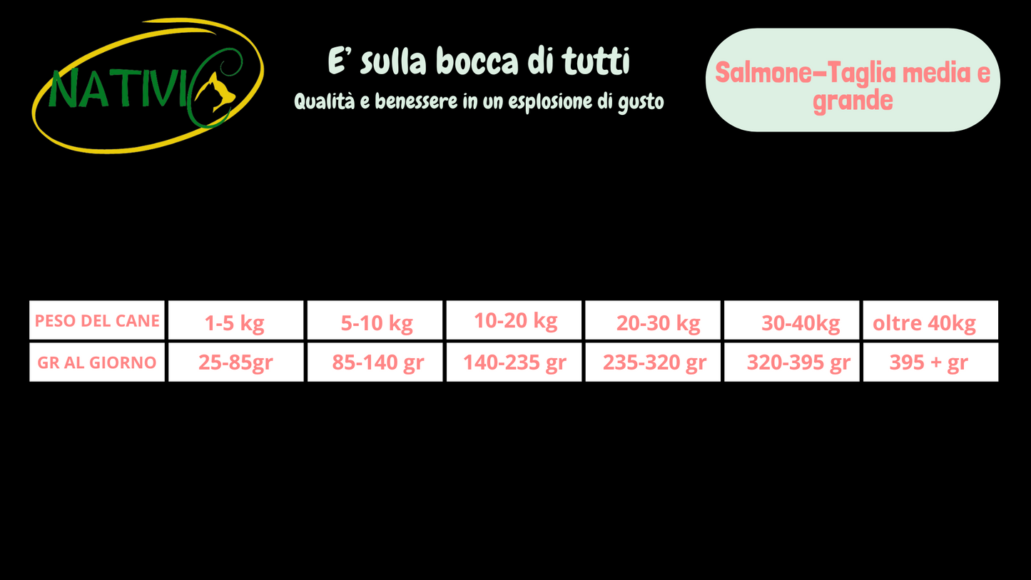 Nativic Superfood Salmone taglia media e grande
