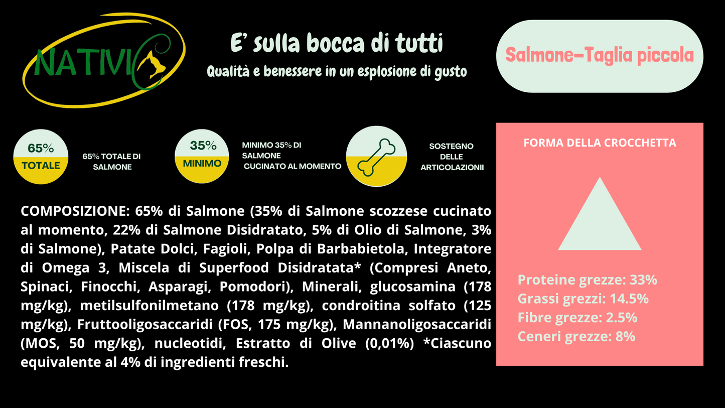 Nativic Superfood Salmone taglia piccola